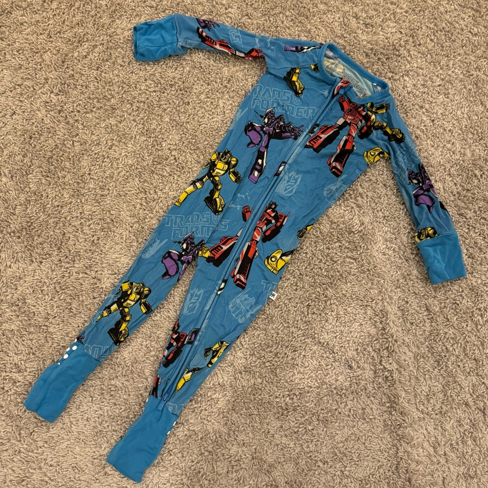 Bums & Roses Zippy in Transformers Print - 12-18M